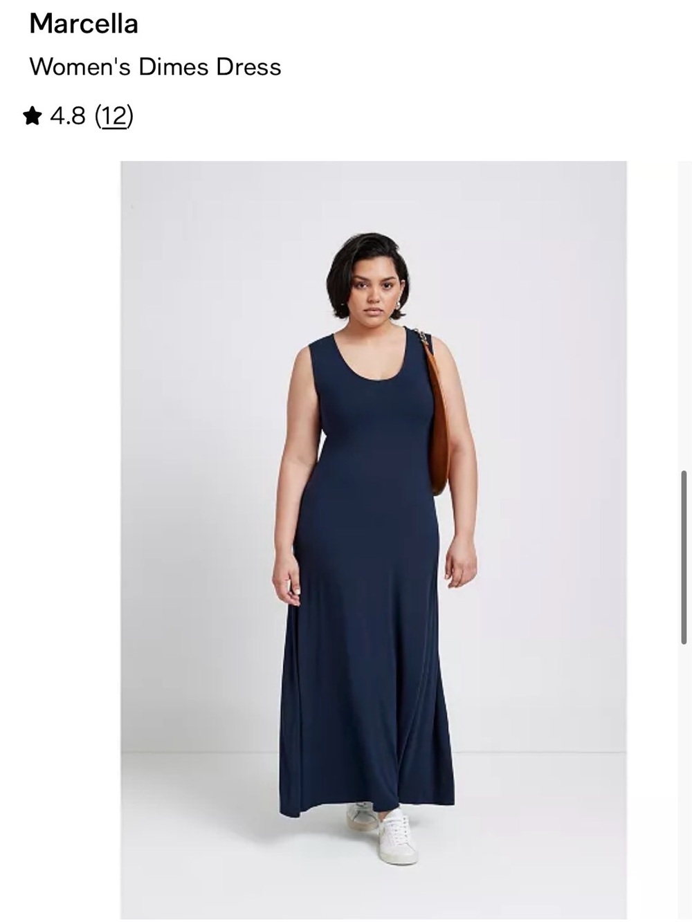 Marcella Women's Sleeveless Maxi Dress in Navy